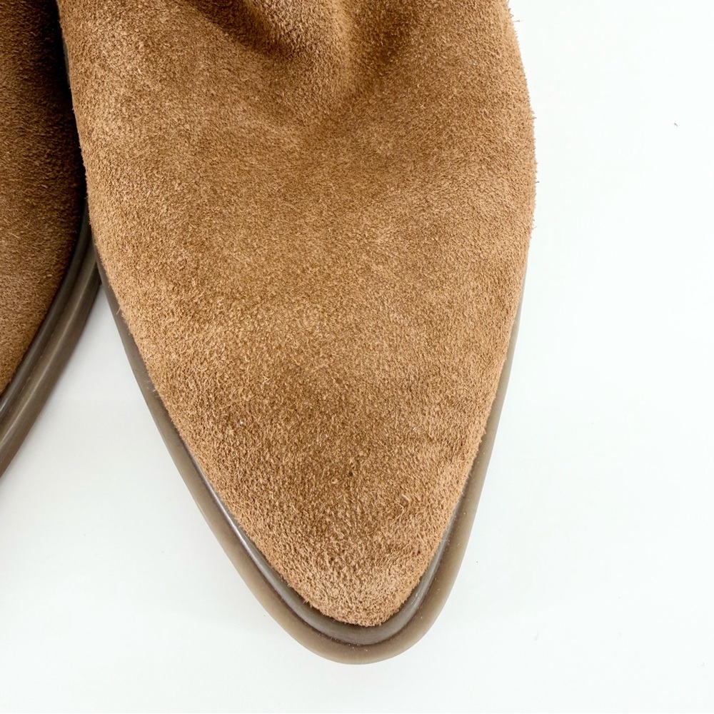 Steve Madden Dextir Suede Ankle Western Booties Boho – Cognac Brown – Size 8 - Picture 6 of 10